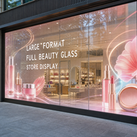 Pantalla LED Transparente de Gran Formato para Exhibición en Ventanas y Paredes de Vidrio de Tiendas de Belleza
