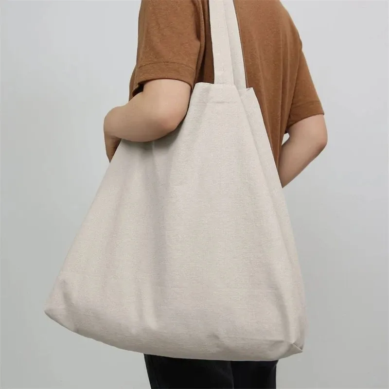 Custom ECO Tote Reusable Cotton Women Storage Shopping Bag Fabric Cotton Cloth Beach String Handbags