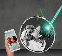 Harga Mesin Pengukir Laser Stereo Internal untuk Permukaan Kristal Kaca Akrilik Bentuk Bola Kubus 2D 3D