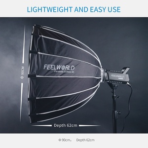 DF Wholesale Boîte à lumière portable profonde pour FSP90, compatible avec les flashs de studio à monture Bowens pour FEELWORLD FSP90 Studio Li - Product Image 2