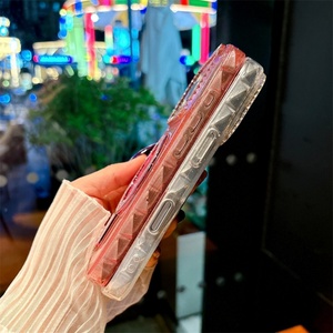 Glitter Magnetic <b>PC</b>+TPU Bracket Phone Case for iphone 17 16 15 Pro Max with Diamond Studded Shockproof Cover - Product Image 5