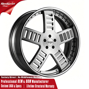 Cerchi Forgiati Rucci CINQUE a 2 o 3 Pezzi, da 20-34 Pollici, 5x120 5x127 6x139.7 per Caprice, Impala, Charger, Escalade, Tahoe, Mustang - Product Image 1