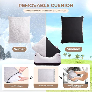 Siège auto pour chien en gros : Lit de sécurité pour animaux de compagnie, idéal pour les voyages, avec boucle réglable, coussin amovible, siège rehausseur souple pour chien - Product Image 5