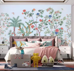 Moderno lujo naturaleza paisaje botánico Floral Animal pared arte murales papel tapiz 3D diseño <span class=keywords><strong>Interior</strong></span> Papier Peint <span class=keywords><strong>Mural</strong></span> <span class=keywords><strong>pintura</strong></span> - Product Image 1