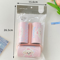 Pro-Grade Cartoon Lint Roller Set 3PC Langlebige Rollen Industrial Strength Sheets für Teppiche Kleidung