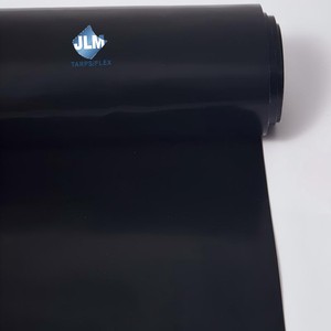 Bâche en <span class=keywords><strong>PVC</strong></span> enduit noir pour rideau latéral de camion - Product Image 1