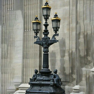 גן חיצוני מותאם אישית גן קישוט עיצוב חדש בסגנון אירופאי יצוק ברזל וינטאג 'עמודי מנורת רחוב - Product Image 5