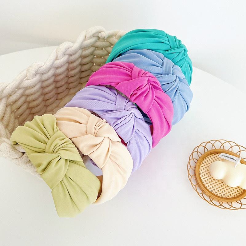 Solid Color Headband Women's Versatile Korean Simple Wide-brimmed Headband  Wash Face Pressed Hair Band