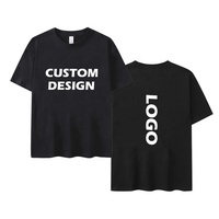 Vente en gros T-shirt vierge surdimensionné 100% coton 250 g/m² Logo personnalisé DTG impression 3D bouffante épaule tombante T-shirt unisexe
