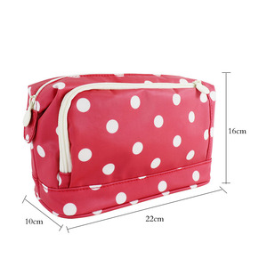 Customized logo Portable Waterproof Hanging wash <b>Bag</b> Travel <b>Bag</b> Large Capacity Polyester Travel Cosmetic <b>Bag</b> with Hook - Product Image 3