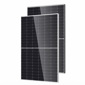 Panel solar monocristalino de media celda, módulo fotovoltaico mono de alta eficiencia con cristal único, para sistemas de energía solar domésticos conectados a la red o fuera de la red. - Product Image 1