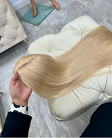 Topper en cheveux humains vierges bruts 100% invisibles, base en dentelle 4*4, 30 pouces, lisses naturels, raie libre, moyen, pour femmes ayant des cheveux clairsemés
