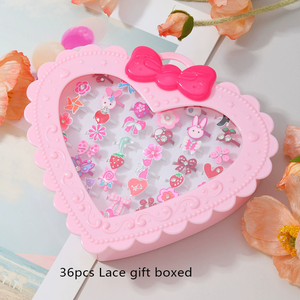 Set Cincin Semprot Cat Kartun Terbaru Warna-warni Lucu dengan 12Pcs/36Pcs Berbagai Ukuran Perhiasan Fashion - Product Image 6