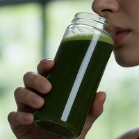 Bouteille shaker à protéines en verre sans BPA de 500 ml avec logo personnalisé, couvercle en acier inoxydable, anti-fuite et sans danger pour les aliments, design moderne pour la salle de sport