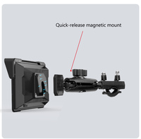 Navigateur GPS portable et antivol pour moto de 7 pouces avec CarPlay sans fil, Android Auto, double Bluetooth et luminosité automatique