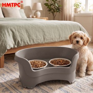 Bol surélevé de haute qualité pour animaux de compagnie, anti-étouffement, anti-déversement, pour petits et moyens animaux d'intérieur, avec bol intérieur amovible - Product Image 1