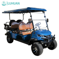 Nouvelle voiturette de golf électrique de luxe 6 places, fabrication directe d'usine, buggy de golf personnalisé pour hôtel, complexe hôtelier, parcours de golf, communauté