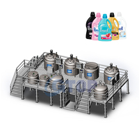 Mélangeur de détergent liquide Agitateur Réservoir de mélange Shampooing Savon liquide Faisant la machine avec homogénéisateur inférieur
