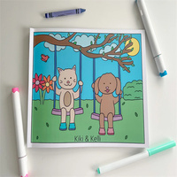 Coloriage personnalisé Réservation Impression Conception Dessin Activité Illustration Fée Planche Enfants Enfants Histoire Livre De Coloriage Impression