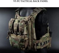 Sac d'extension tactique léger et imperméable avec fermeture éclair sur le panneau dorsal et protection RFID pour gilet MOLLE de chasse et d'airsoft