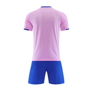 Heren Ademende Polyester Voetbalkleding-Aangepaste Naam Bedrukt Jersey Ademende Zomer Voetbal Uniform Set Sublimatie Technologie - Product Image 2