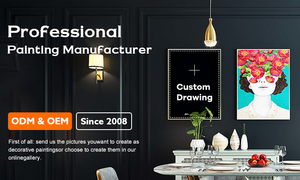<span class=keywords><strong>Pintura</strong></span> Decorativa Enmarcada con <span class=keywords><strong>Paisaje</strong></span> de Montaña al Estilo Chino, <span class=keywords><strong>Pintura</strong></span> Moderna de Porcelana de Cristal para Decoración del Hogar - Product Image 6