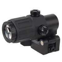 Lunette de visée holographique longue portée en alliage d'aluminium de type 558 G33 avec point rouge, grossissement et télescope durable pour usage tactique