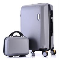 Valises de voyage à roulettes personnalisables, bagages de 7 kg, rose et violet pour femmes, avec serrure, pour les voyages d'affaires