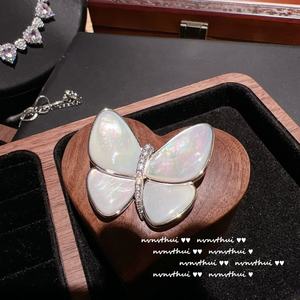 Schubert 18K Vàng Mạ Cổ Điển Rose Bột Kim Cương Đá Quý Vòng Cổ Cầu Vồng Zircon Vòng Ngọc Trai Có Giá Trị Brass Chuỗi Đảng Quà Tặng - Product Image 6