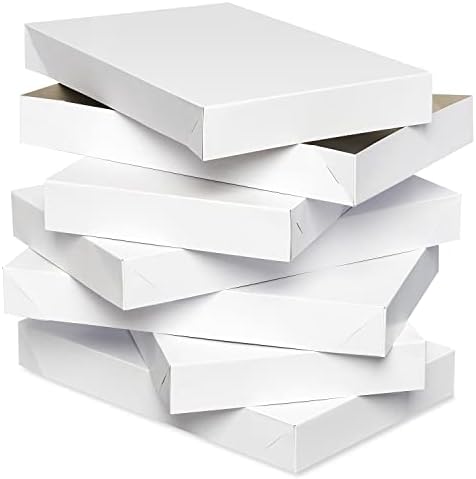 Boîtes blanches pour chemises avec couvercles