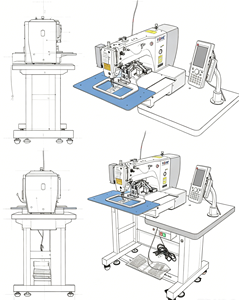 YBAO YL-2210-G01S Automatic Computerized Elastic Tape <b>End</b> Joining Sewing Machine - Product Image 4