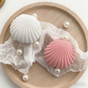 Wholesale <b>Seashell</b> Jewelry Box <b>Seashell</b> Jewelry Gift Box Flocked Velvet Pendant <b>Necklace</b> Jewelry Gift Box - Product Image 4