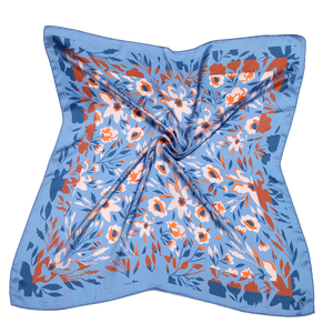 Vintage Floral <b>Square</b> <b>Scarf</b> 70*70cm Polyester Women Daily Office Party Neck Wear - Product Image 4