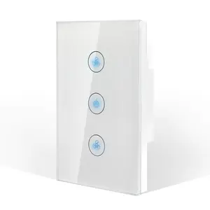LEDEAST-Interruptor de ventilador de techo con Control por voz, FS01-US Smart Life, Wifi, compatible con Google Alexa