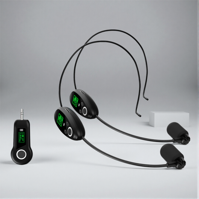 GAW-F11 2.4G Wireless Headset Microphone Uhf Microphone Wireless for Teaching, Stage, Church, PA System