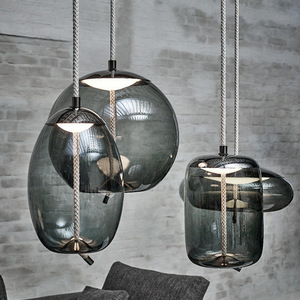 <span class=keywords><strong>Lampe</strong></span> suspendue en <span class=keywords><strong>verre</strong></span> moderne à LED pour restaurant, salon, lustre, décoration intérieure, éclairage - Product Image 5