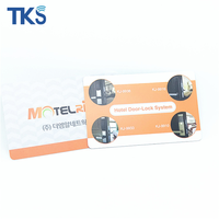 Carte-clé VCard Visionline |   Carte de contrôle d'accès VIP pour hôtel 4k Classic 1K S50 Ultralight (0,46 mm) avec bande magnétique