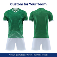 Maillot de football personnalisé 25/26 en polyester sublimé avec logo et nom, fabrication OEM en gros