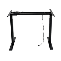 Bureau d'ordinateur ergonomique à double moteur motorisé en métal, réglable en hauteur, pour la vente en gros