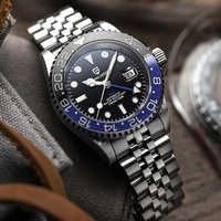 Montres mécaniques pour hommes PAGANI DESIGN 1662, nouvelle collection, marque haut de gamme, verre saphir, montres GMT, étanches 100 m, montre automatique pour hommes