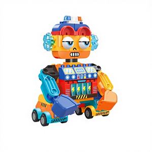 大きな目のロボット組み立てブロックおもちゃ 男の子向け教育DIYロボット 88ピース 大型ブロックおもちゃ - Product Image 4