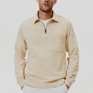 Venta caliente nueva llegada 100% algodón en blanco recortado suéter sudaderas al por mayor sudaderas con capucha personalizadas hombres cálidos camisas de invierno - Product Image 2