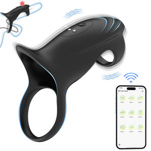 De nieuwe best verkochte mannelijke cockring met vertraagde seksfunctie en vibraties met hoge intensiteit - Product Image 5