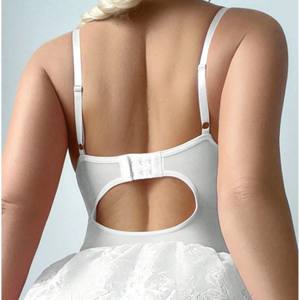 Camisón Sexy de Encaje con Tirantes de Malla, Conjunto de Lencería Sexy - Control Ligero, Tejido de Punto Transpirable, Copas Extraíbles, Venta al por Mayor - Product Image 5