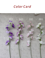 Hot Selling Home Decoratieve Kunstmatige Zijde Erwtenbloemen Hoge Simulatie Bloemenontwerp Voor Kerst Thanksgiving Voor Hotel Decor
