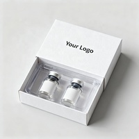Boîtes d'emballage personnalisées pour suppléments de peptides, flacons de peptides de 2 ml et 3 ml, boîte d'emballage avec support en plastique