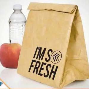 Baoren Lightweight Brown 1070d Tyvek Dupont Paper <b>Cooler</b> Bag Custom Insulated Aluminum Foil Food Grade for Lunch - Product Image 1