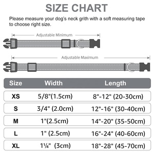 Chất Lượng Cao Tùy Chỉnh Nhiều Màu <span class=keywords><strong>Polyester</strong></span> Con Chó Vật Nuôi Cổ Áo Có Thể Điều Chỉnh Phản Quang Sọc In Với Bền Vững Băng Trang Trí - Product Image 3