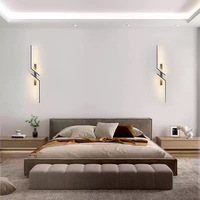 Moderne Simple Minimaliste LED Applique Murale Creative Fer Grille pour Chambre Chevet Salon TV Canapé Fond Mur pour La Maison