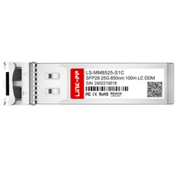 Modul Transceiver optik MMF LC 100m, kompatibel dengan mulefode 850nm 25G SFP28 m